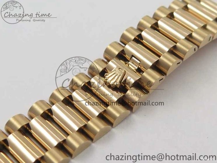 Day-Date Dial President RG on 128239 MOP Best Bp Edition Maker White Crystral Markers 36 Bracelet RG 0715